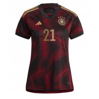 Deutschland Ilkay Gundogan #21 Fußballbekleidung Auswärtstrikot Damen WM 2022 Kurzarm